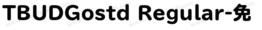 TBUDGostd Regular字体转换